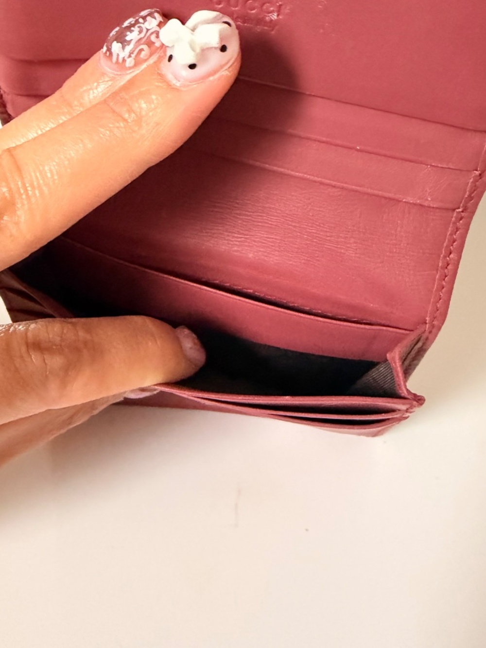 Gucci GG Supreme Blooms Pink Bifold Wallet - Picture 5 of 5